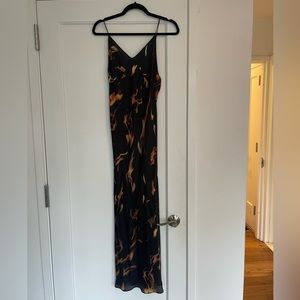 Priscavera silk flame dress